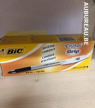 Bte de 20 stylo bille BIC cristal encre noire