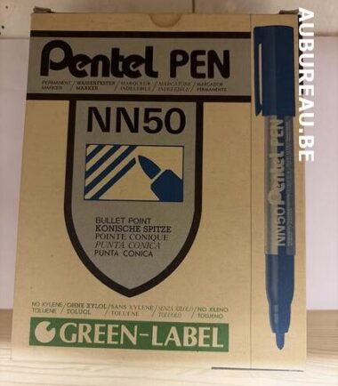 Bte de 12 feutres Pentel réf. NN50 encre bleue