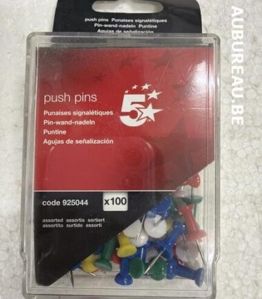 Bte de 100 push pins réf 925045