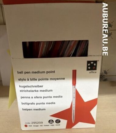 Bte de 50 stylo bille 5Star encre rouge