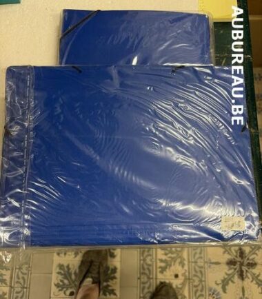 Porte documents avec élastique réf 32012 coloris bleu