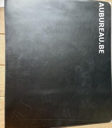 Sous main en cuir 50 x 42 noir